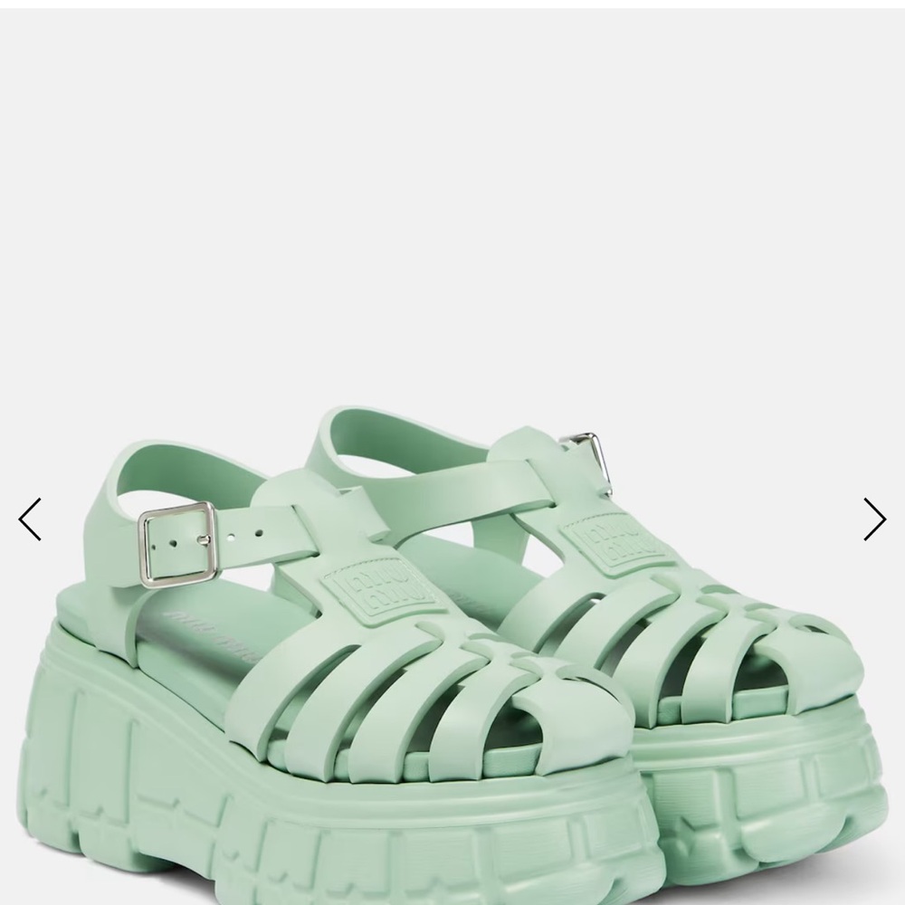 MIU MIU
Fisherman EVA platform sandals